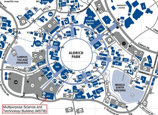 Locate MSTB on UCI's map