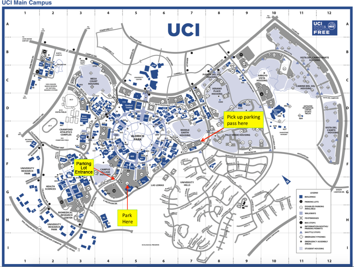 University Of Irvine Campus Map - United States Map