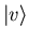 $\vert v\rangle$