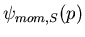 $\psi_{mom,S}(p)$