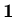 ${\bf 1}$